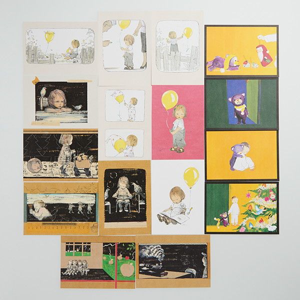 MOE 絵本雑貨店｜【MOE】ポストカードセット（酒井駒子/MOE 40th 5人展