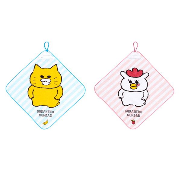kodomoe shop｜【ノラネコぐんだん】ループ付きタオル/マーミーちゃん