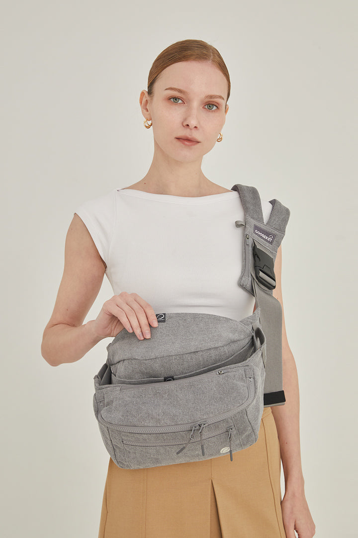 グスケット365抱っこ紐Plus【抱っこ紐+バッグ】グレー – GOOSEKET.JP
