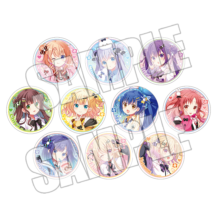 ごちうさ チノ ホロ 缶バッジ アトレ ご注文はうさぎですか？ ごちうさ