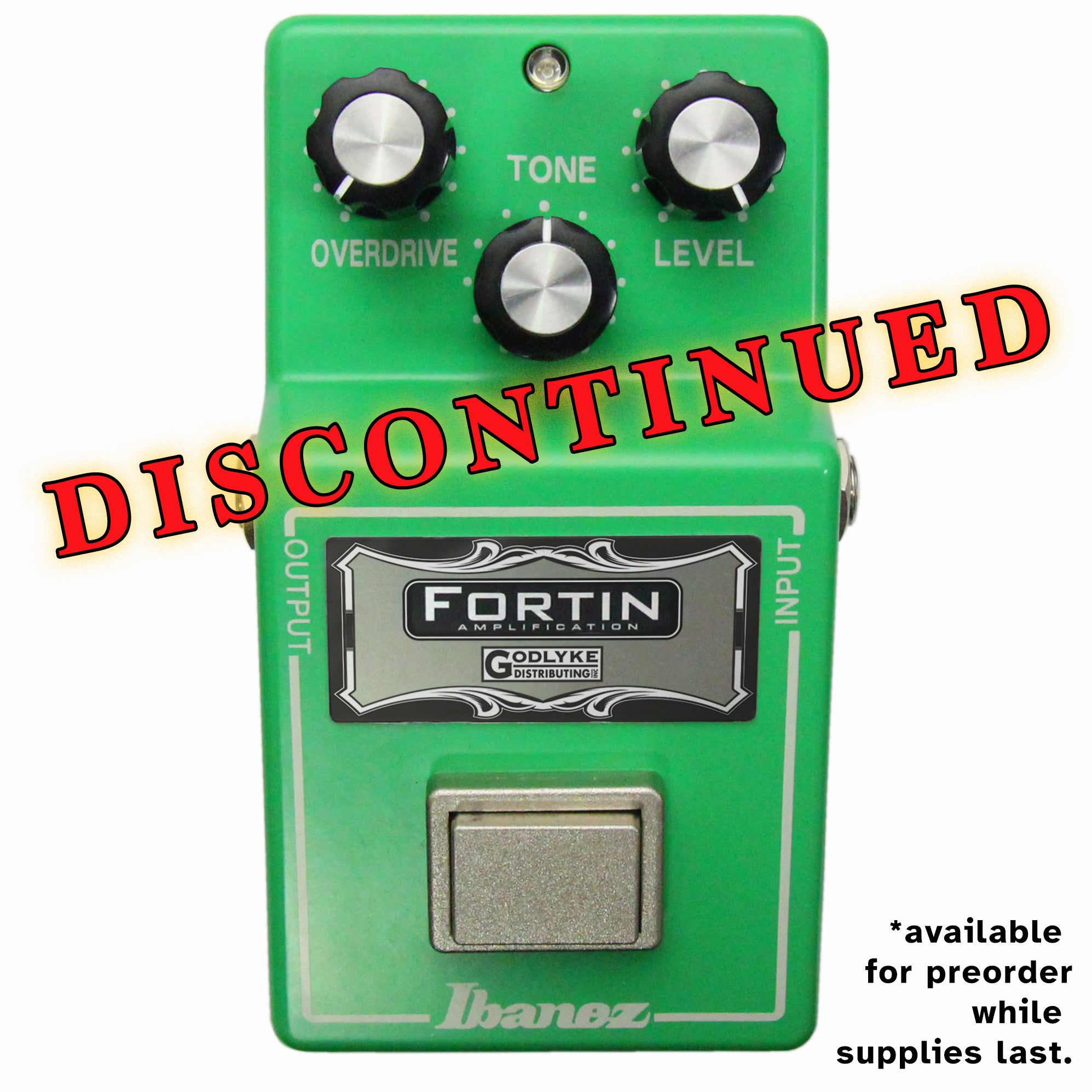 Fortin-Modded Ibanez TS808 Tube Screamer Overdrive – Godlyke