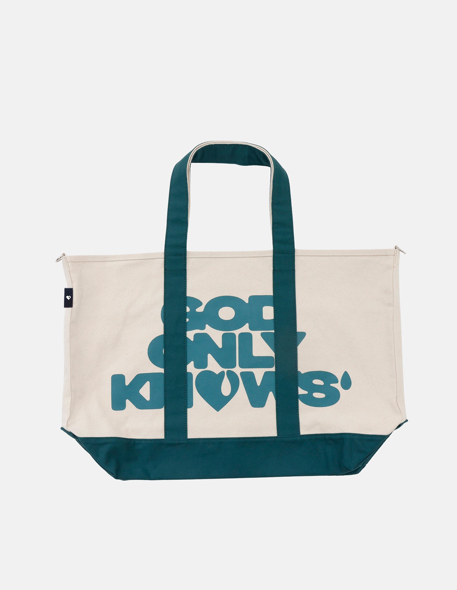 OVERSIZED SHOULDER TOTE BAG – GOD ONLY KNOWS
