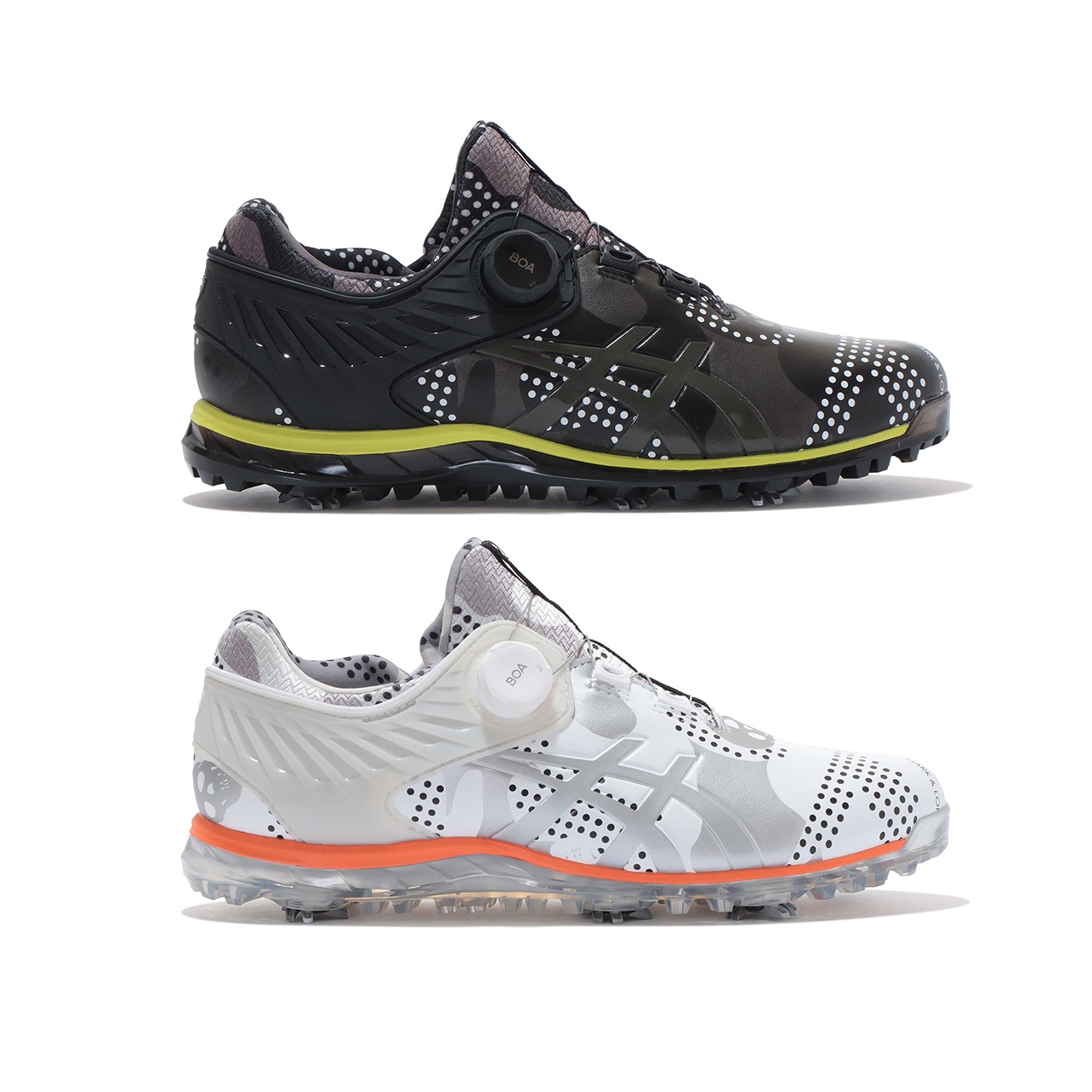 MARK & LONA カモフラージュ ゴルフシューズ アシックスコラボ27cm