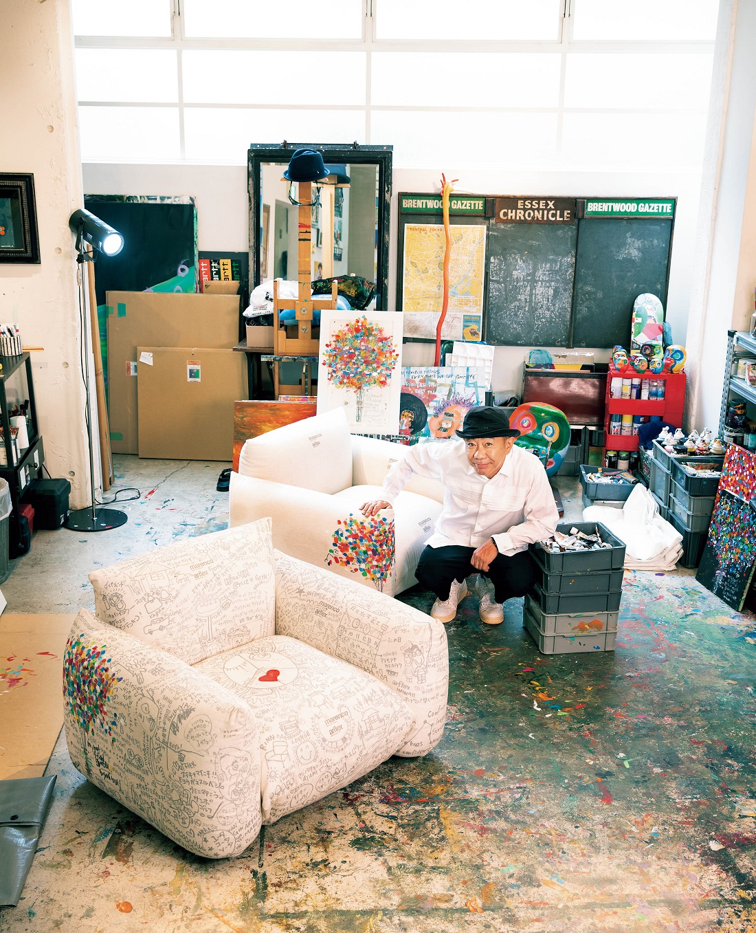 木梨憲武が傑作ソファ「マレンコ」をアート作品に昇華！ | GOETHE