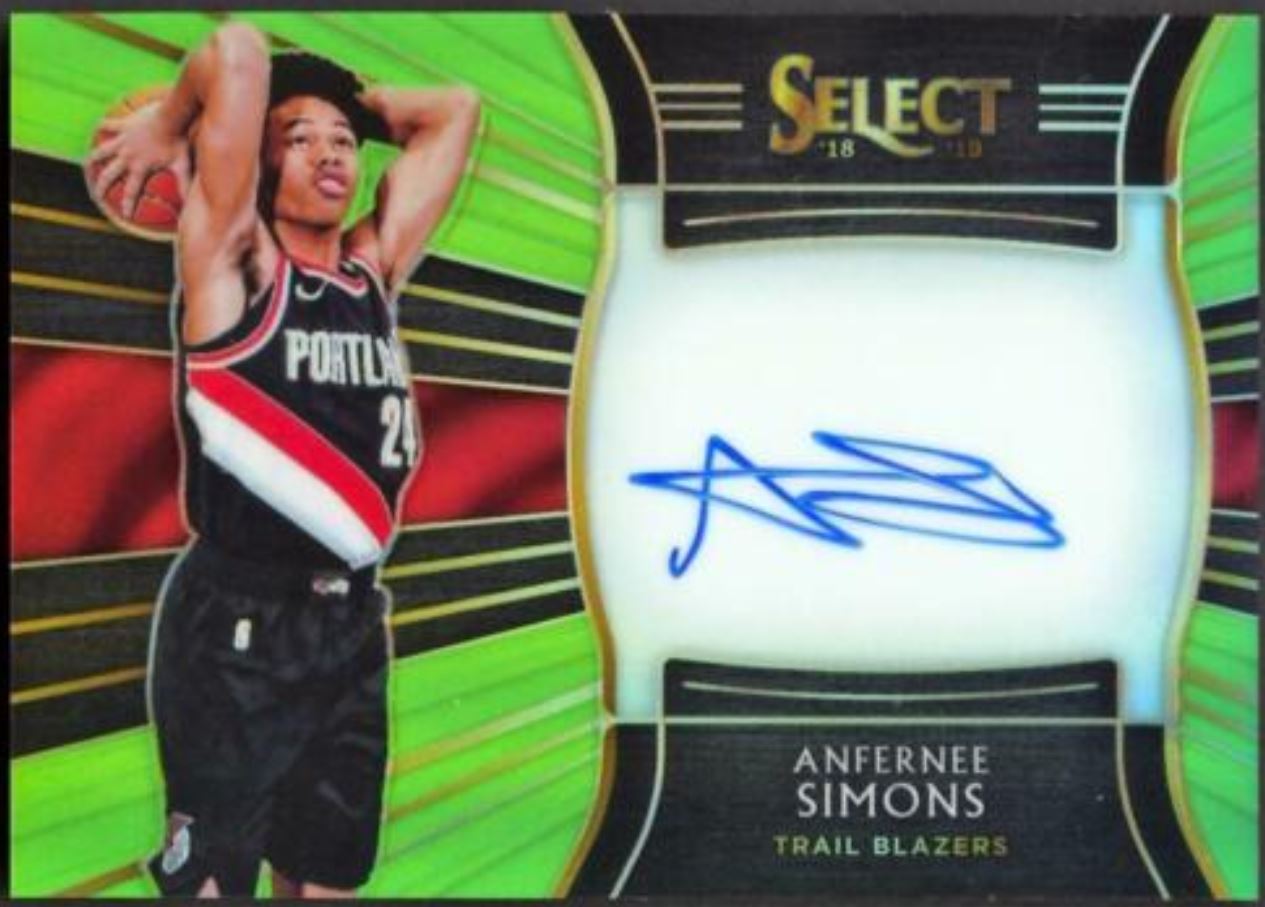 Future Watch: Anfernee Simons Rookie Basketball Cards, Trail Blazers