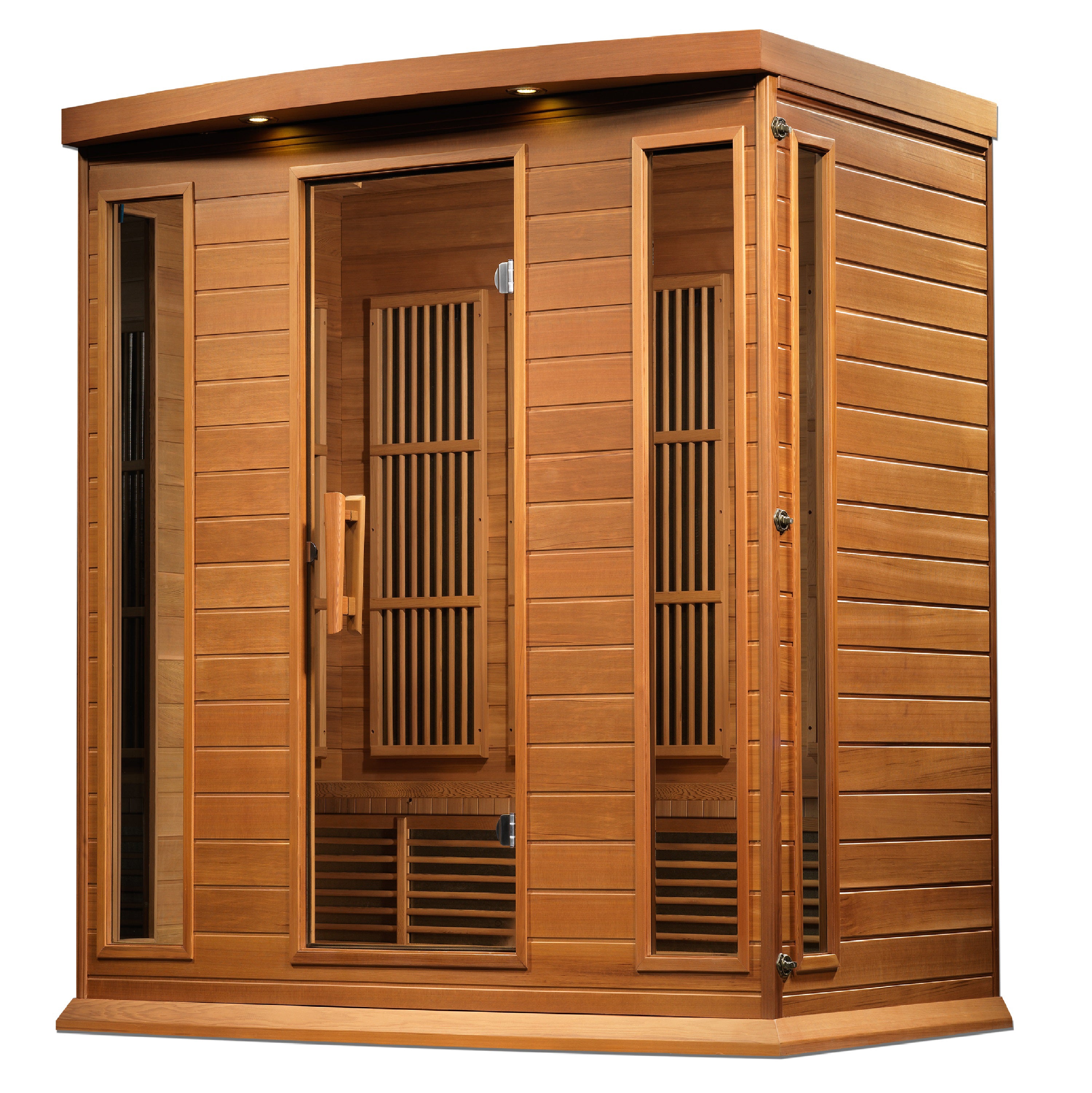 Maxxus 4 Person Low EMF FAR IR Sauna (MX-K406-01-CED) – Golden
