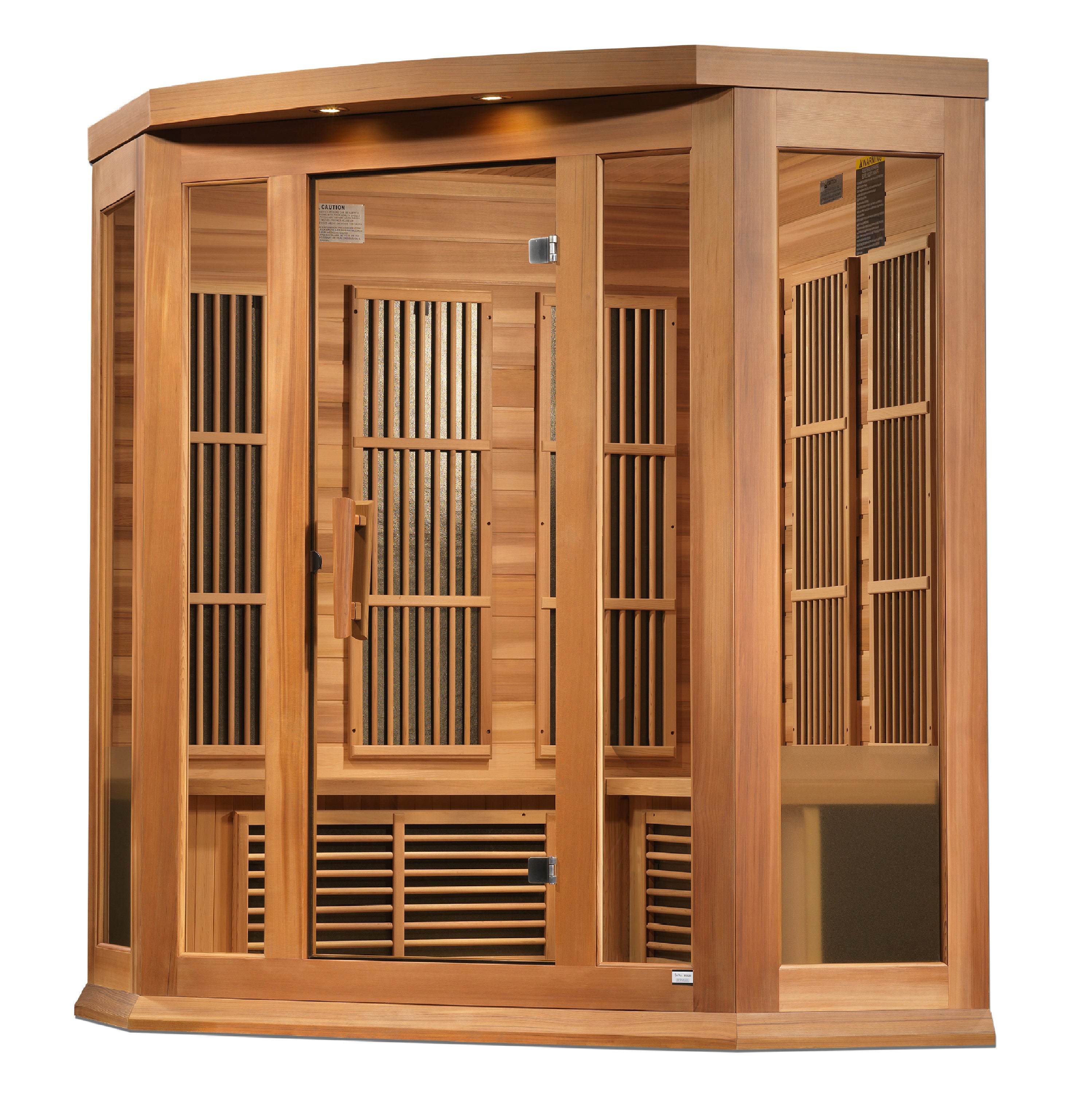 Maxxus 3 Person Low EMF FAR IR Sauna (MX-K356-01 CED) – Golden
