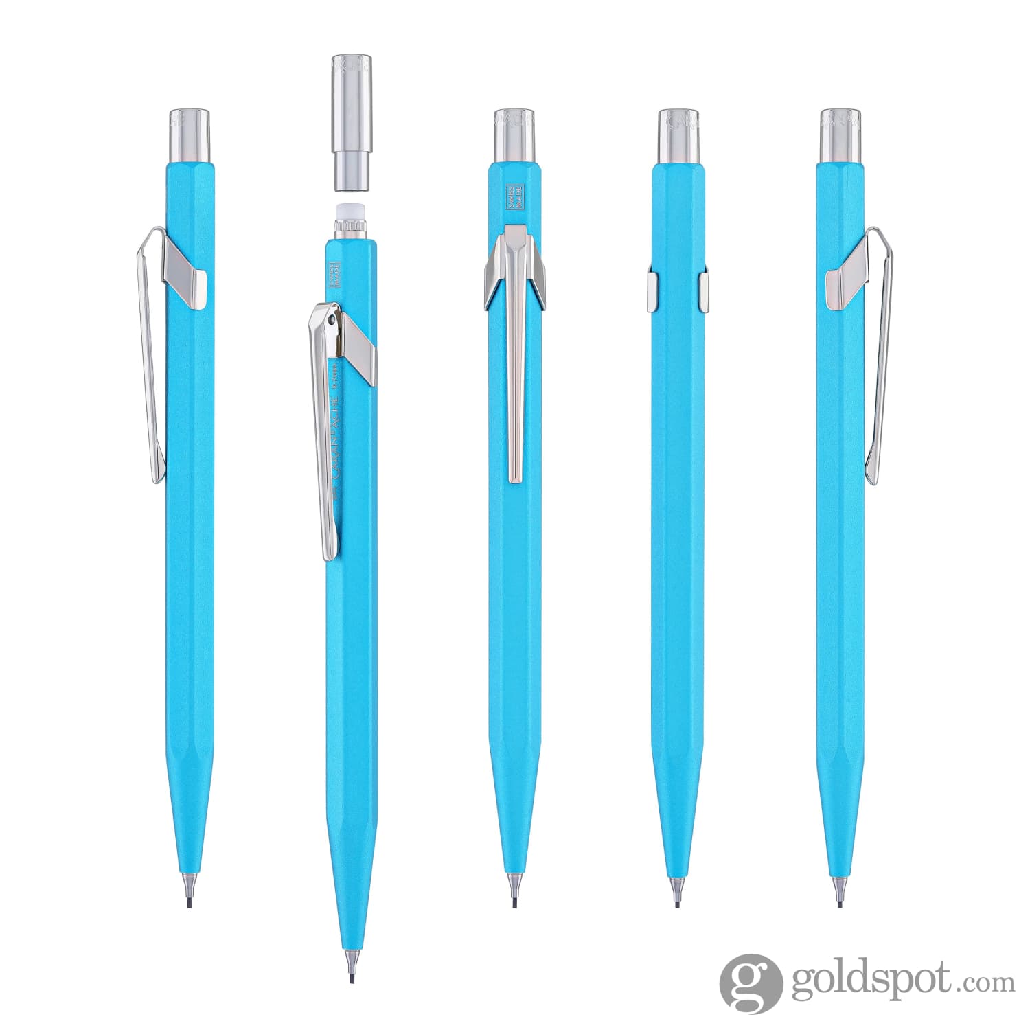 Caran d'Ache 844 COLORMAT-X Mechanical Pencil in Turquoise