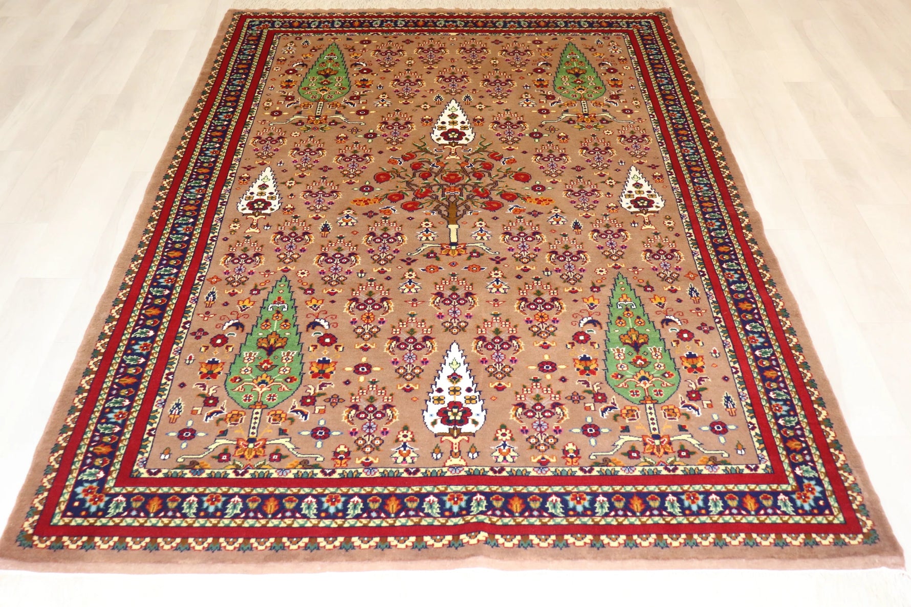 Y2023 ペルシャ絨毯 ウール 手織り 特大 412×313㎝ 工房サイン Y2023