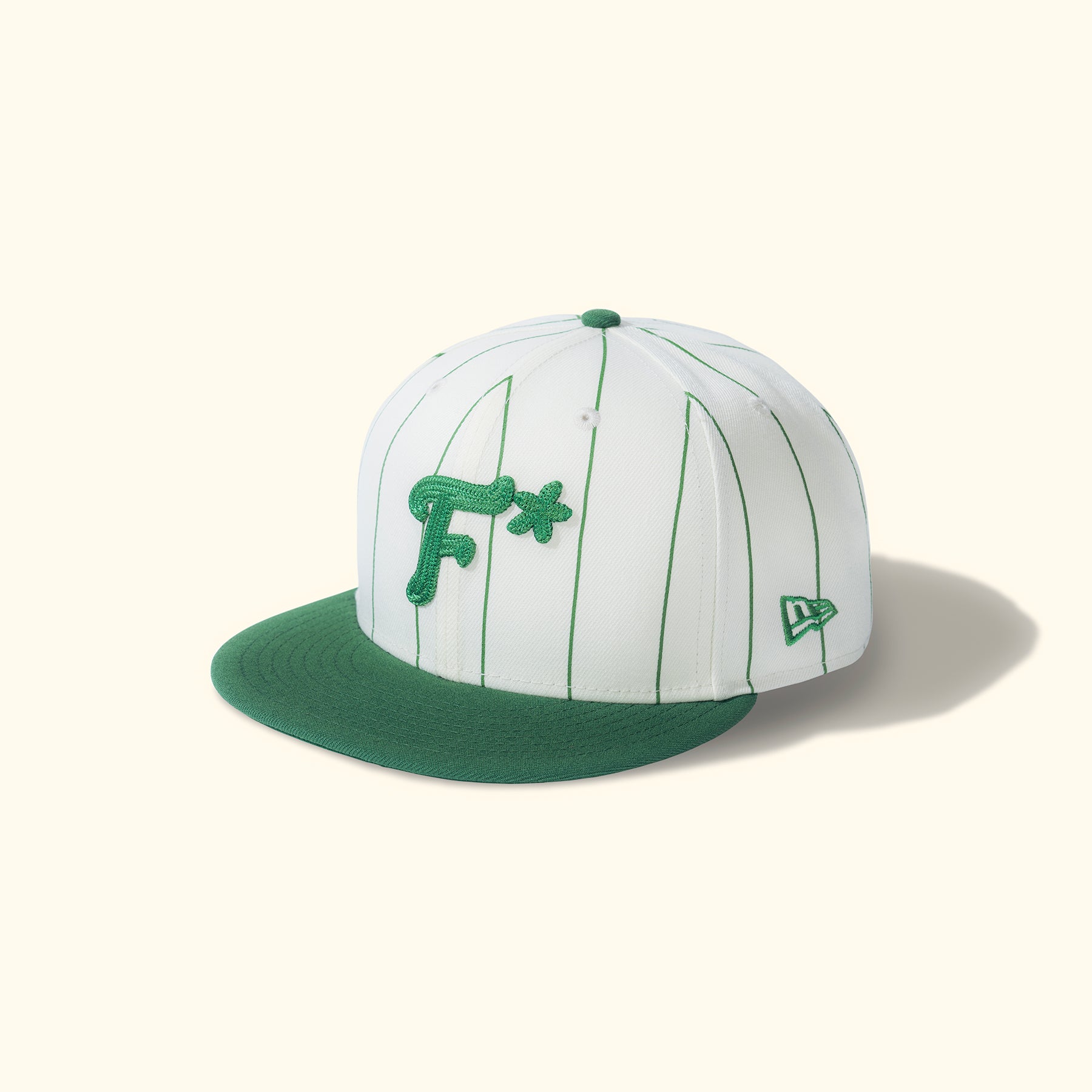 Striped F* Fitted Hat Green – GOLF le FLEUR*
