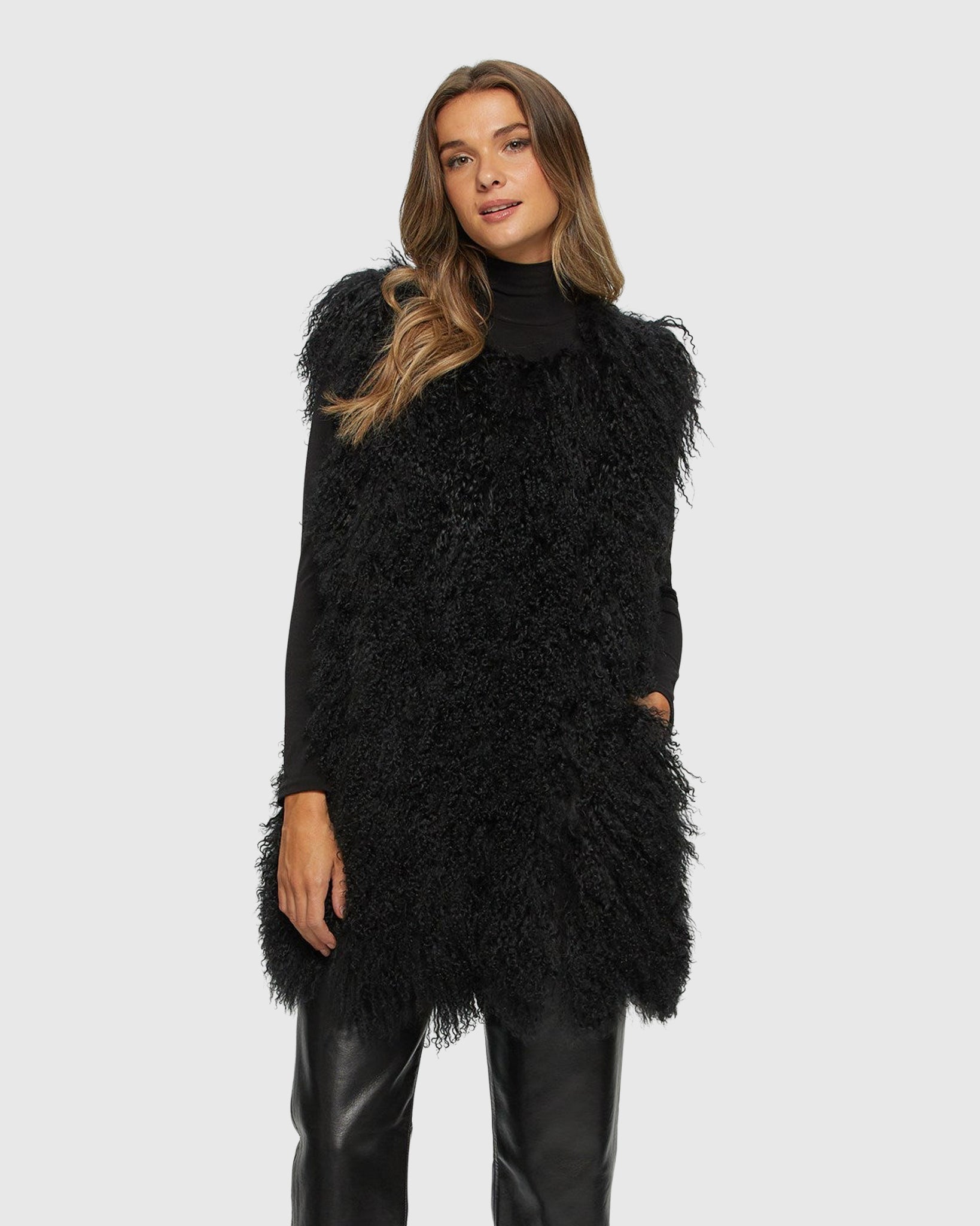 Lamb Vest | Luxury Lamb Shearling Vest for Women | Gorski Montreal