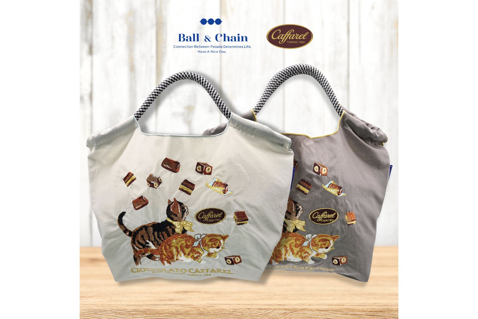 カファレル「Ball&Chain」コラボバッグ、バレンタイン限定発売。ネコの