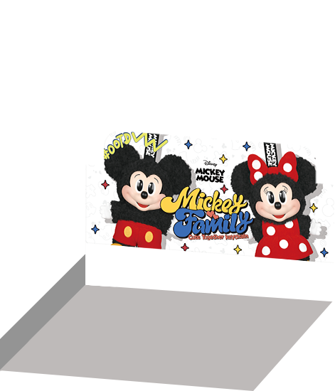 POP NOW:Mickey Family Cute Together Keychain Series Figures - POP