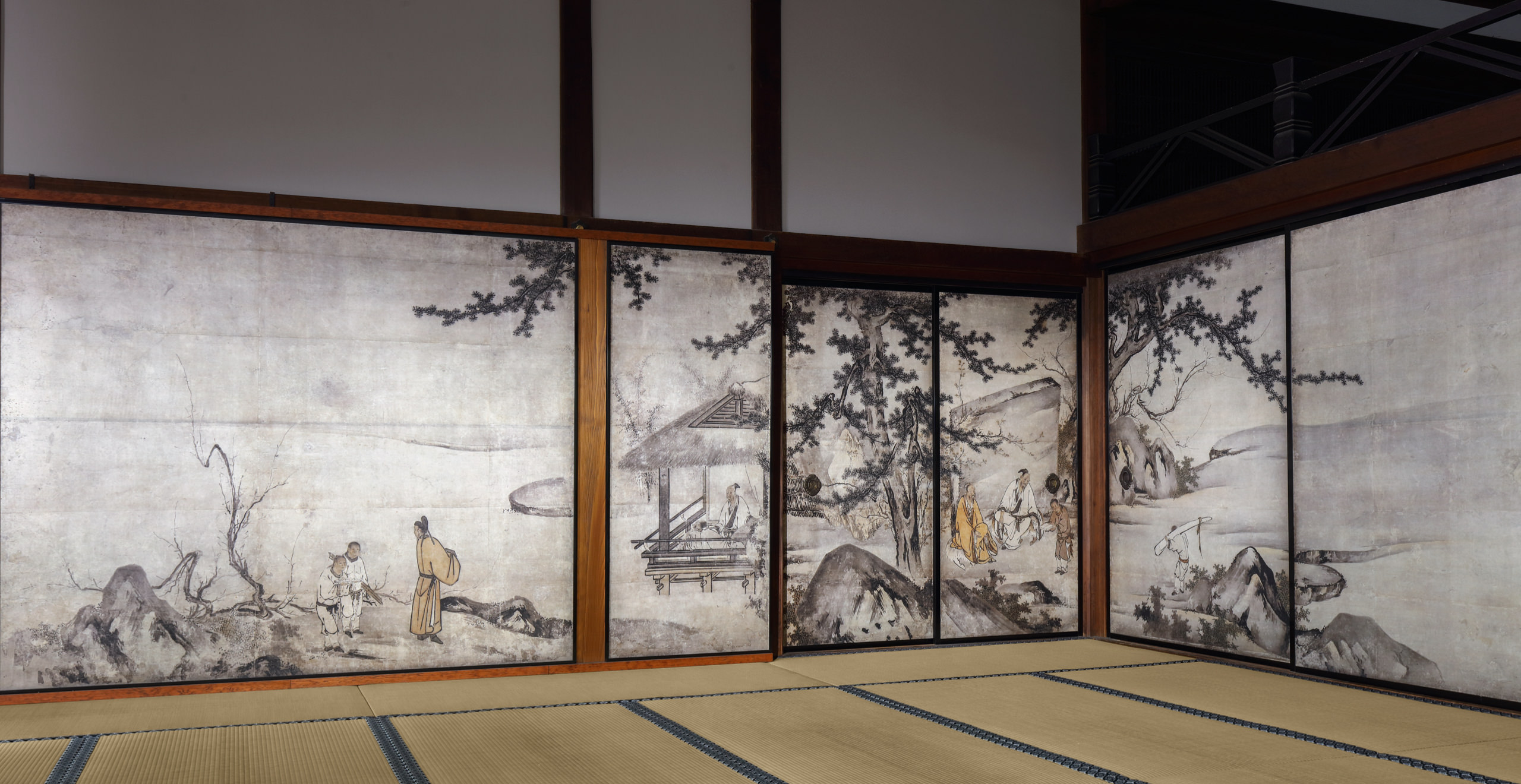 建仁寺方丈障壁画 琴棋書画図襖｜作品紹介｜キヤノン 綴プロジェクト