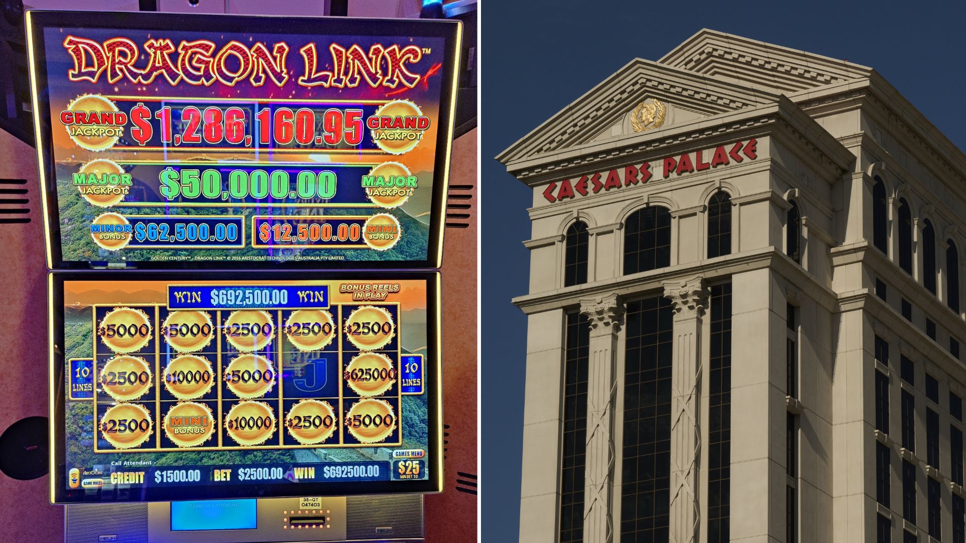 Player wins over $1.8 million in 4 slot machine jackpots at