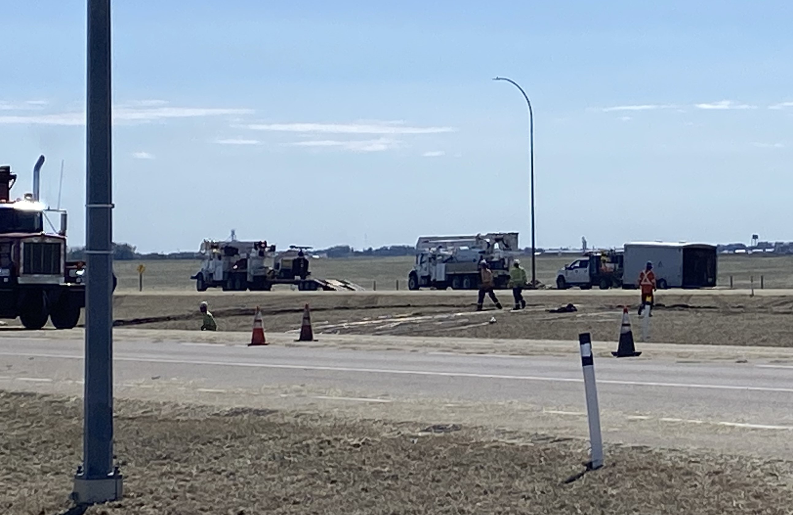 Highway 1 reopens after damaging storm hits Brooks area