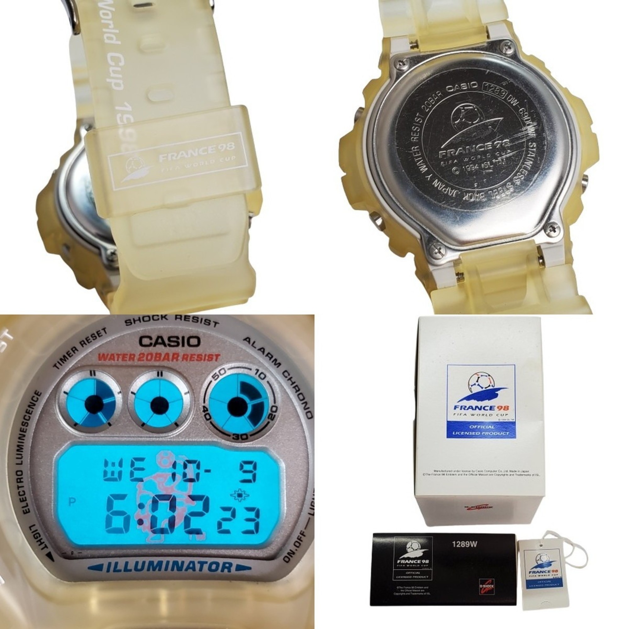 G-SHOCK CASIO Watch DW-6900WF-7T 1998 France World Cup
