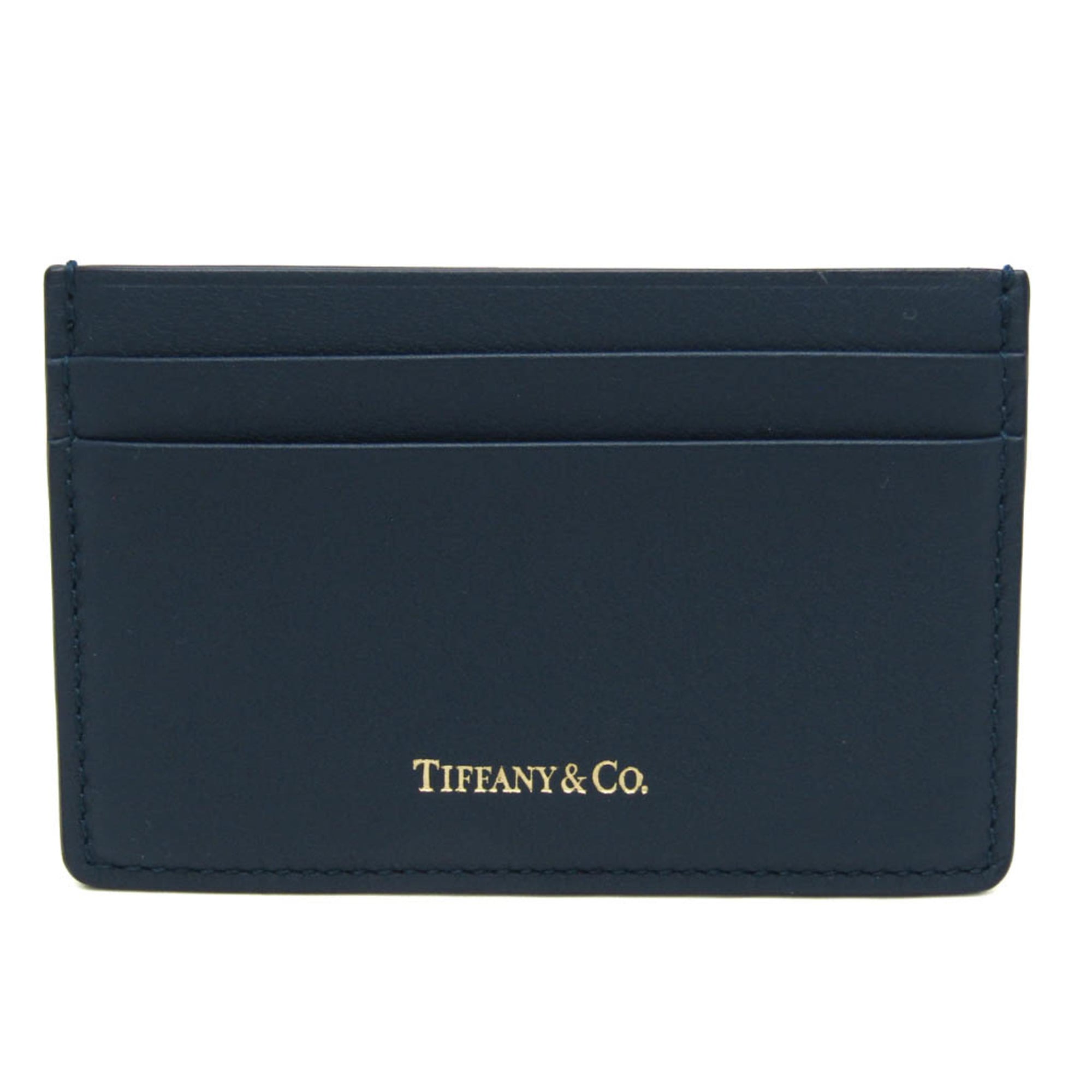 ティファニー(Tiffany) レザー カードケース ネイビー | eLADY Globazone