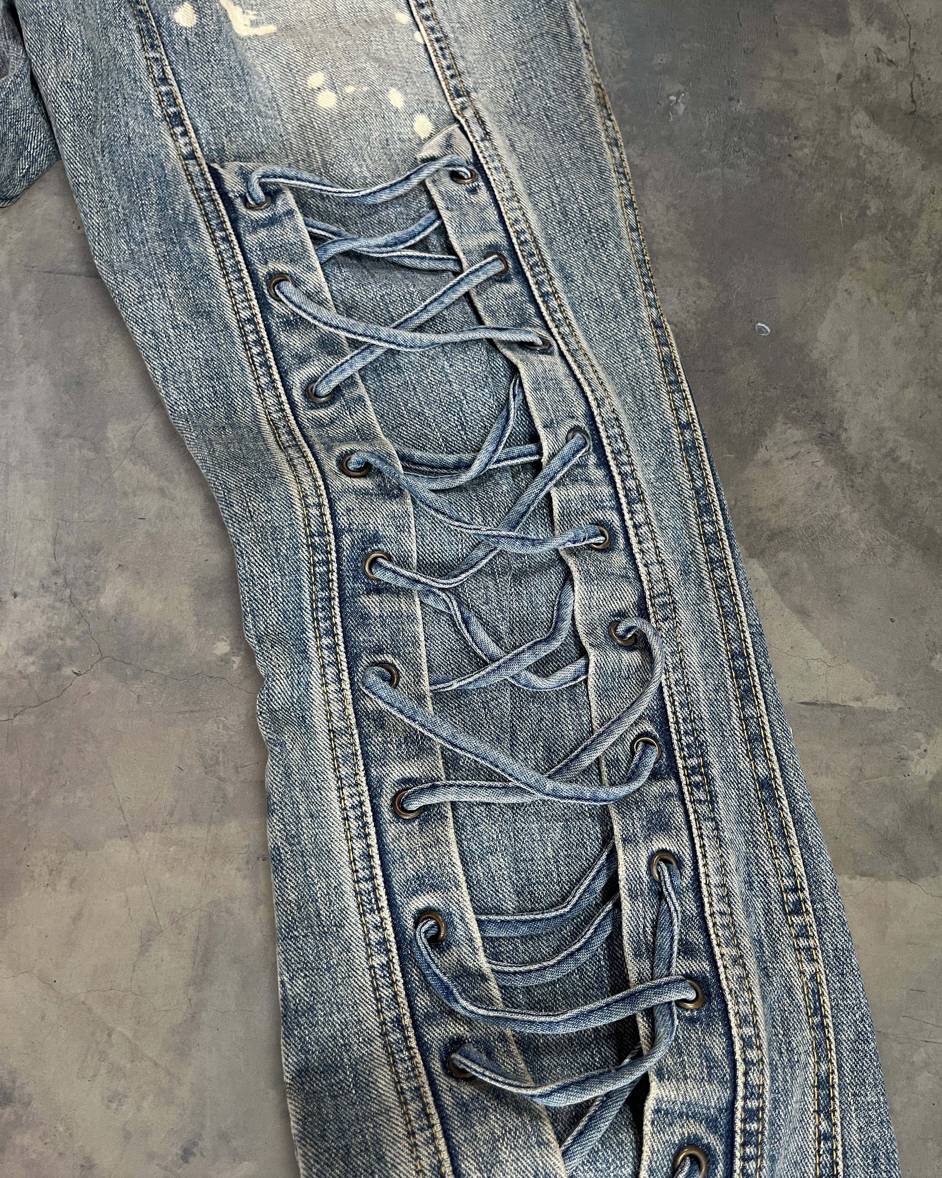 TORNADO MART LACE UP DENIM – glam archive