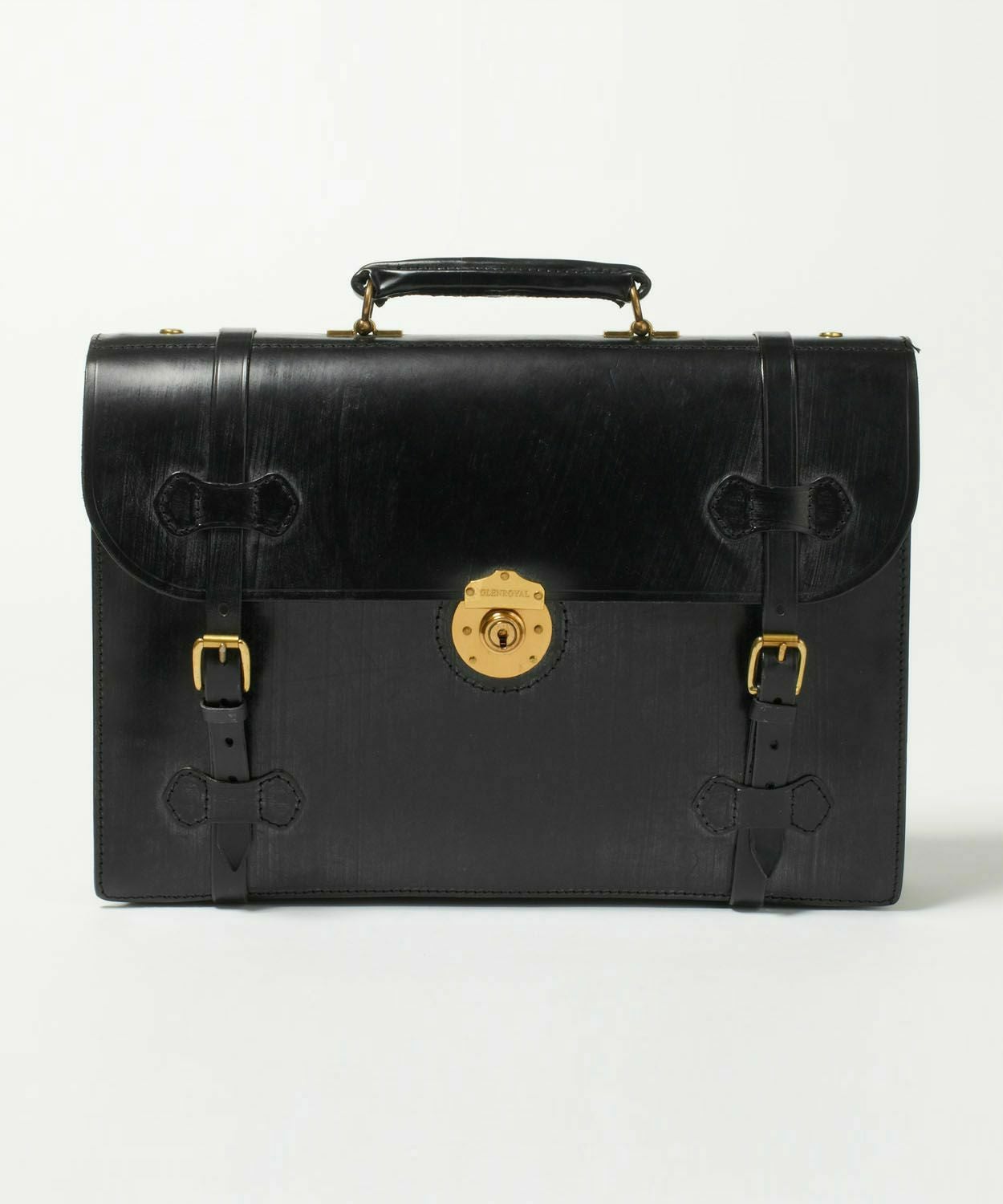 フラップ付きブリーフケース（3室タイプ） 全1色 | ブライドルレザーの