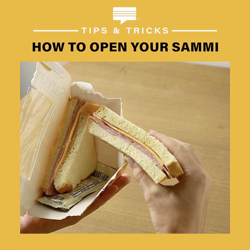 How to Open your Sammi Sandwich - grabasammi.com