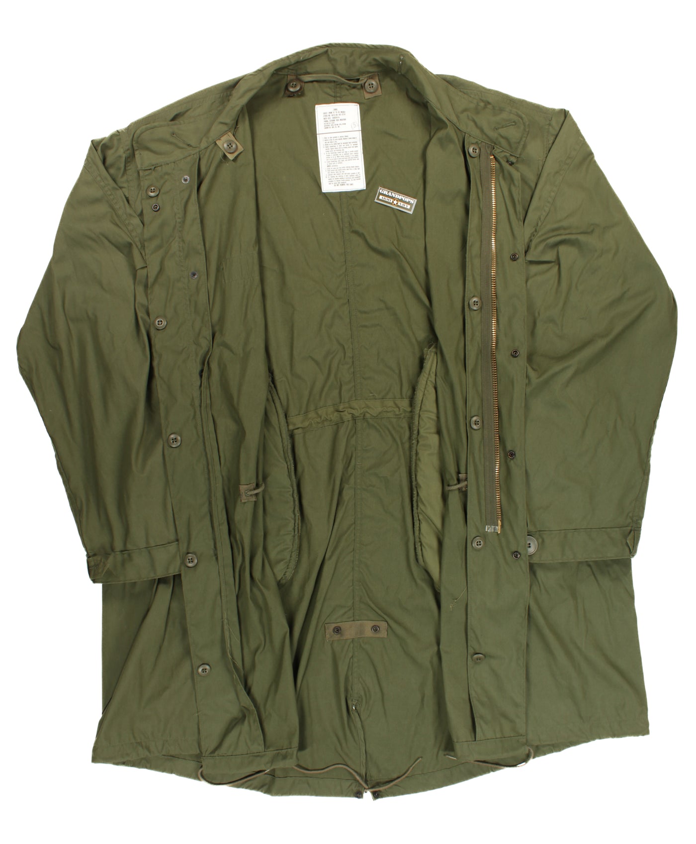 Fishtail Parka M65 Olive Drab Extreme Cold Weather Fishtail USA