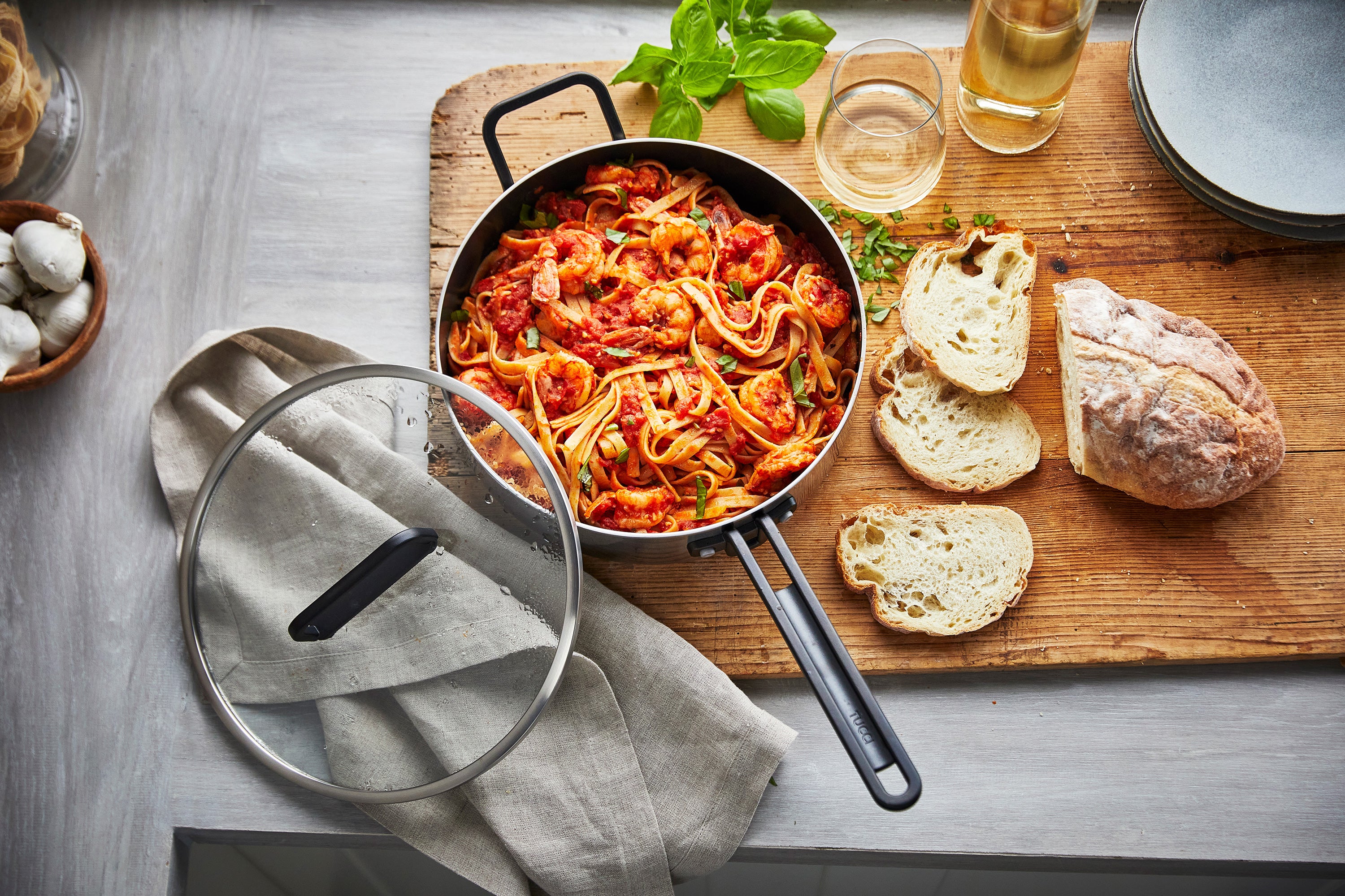 グリーンパン公式ショップ】 TUCCIコレクション 深型フライパン ガラス