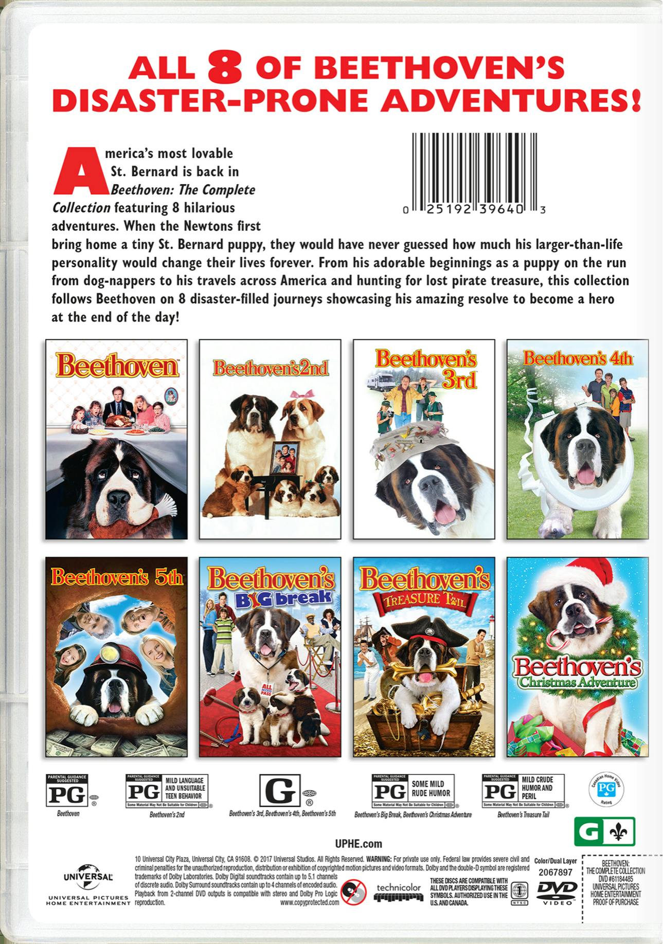 Beethoven's Complete Dog-gone Collection (DVD Set) [DVD] – GRUV