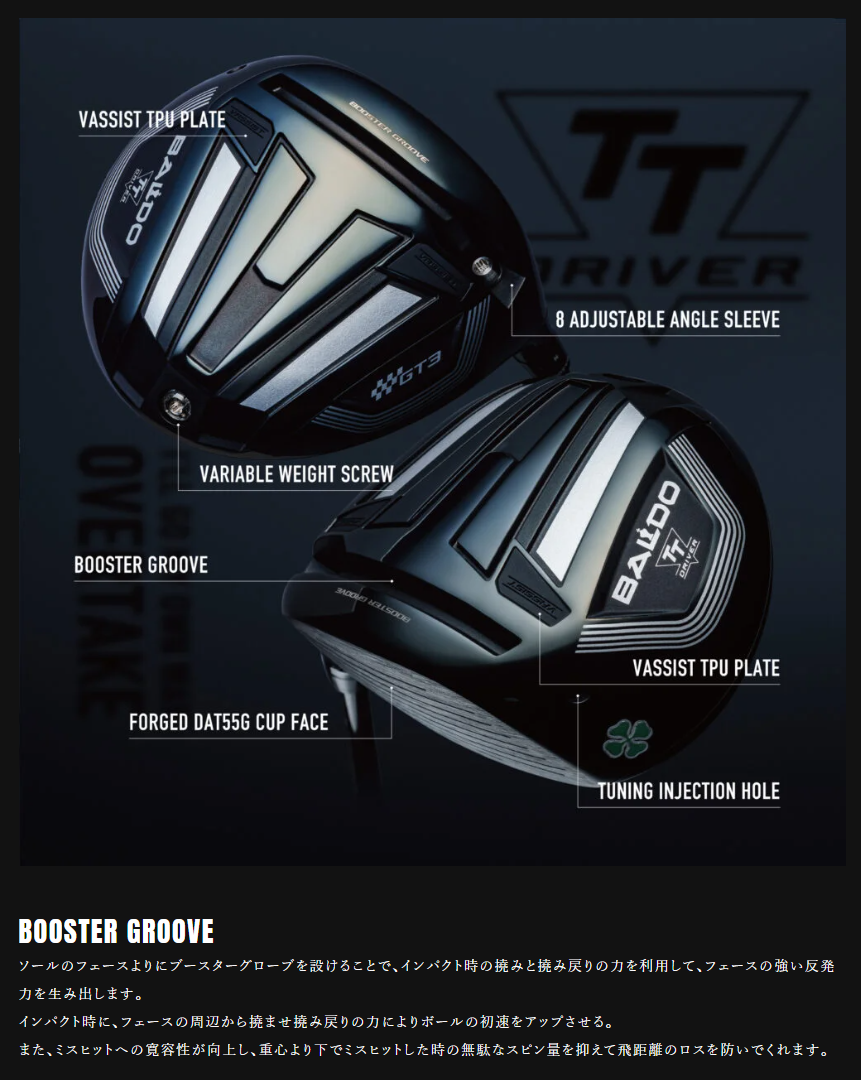 BALDO TT DRIVER GT3 SHALLOW FACE MODEL ドライバー （2024年モデル