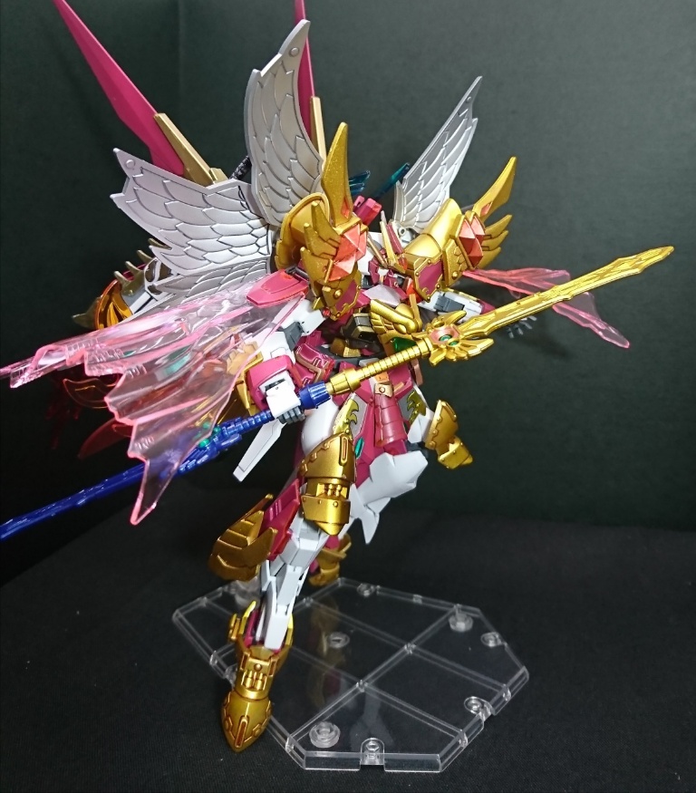 SDガンダム三国伝 (塗装済み) 機武帝 紅蓮装 曹操ガンダム ❗オマケ