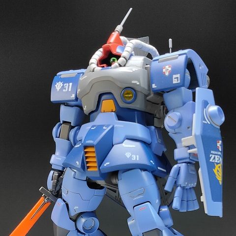 MG 1/100 ドム ランバ・ラル機｜ゴ彡オステルナさんのガンプラ作品