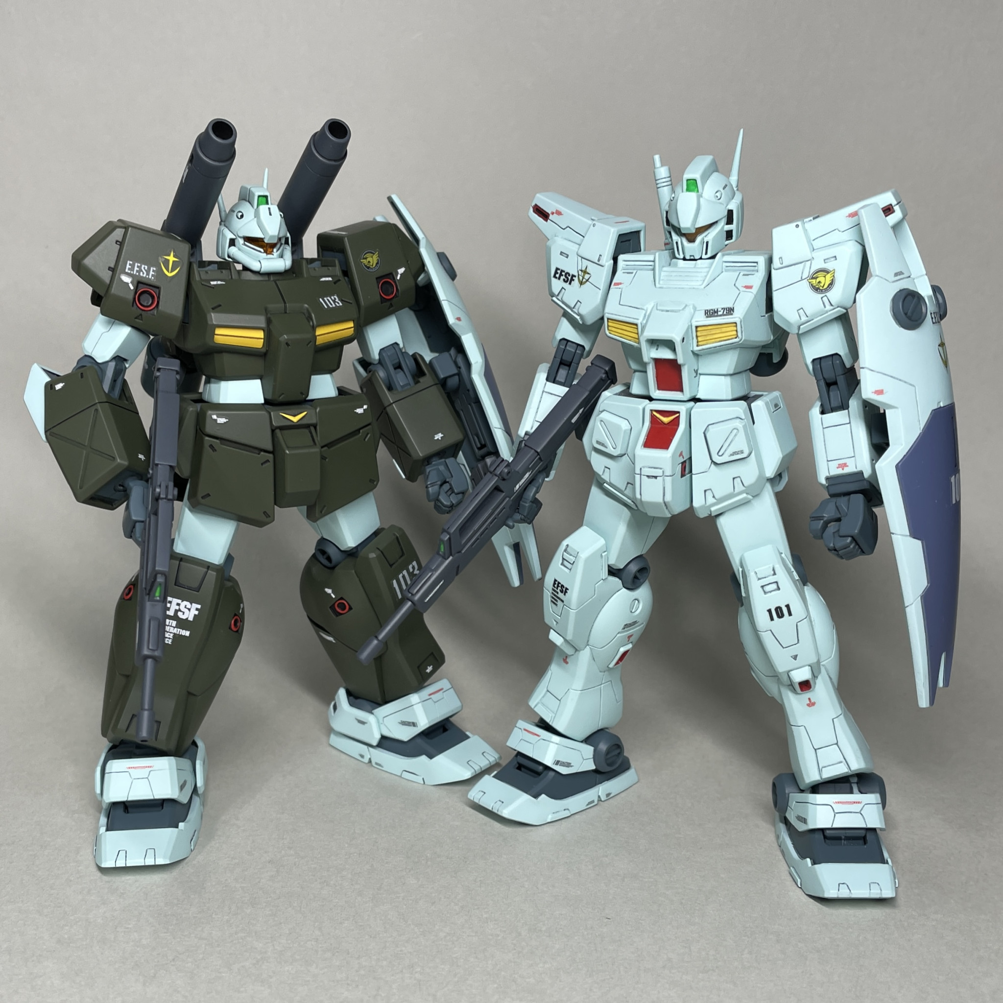 HGUC1/144 ジムキャノン2 キース機（全塗装）｜AK_Iさんのガンプラ作品