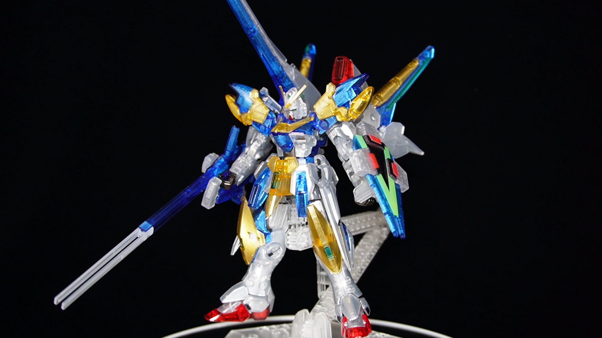 HG V2アサルトバスターガンダム(クリアカラー)｜セリカ3さんのガンプラ