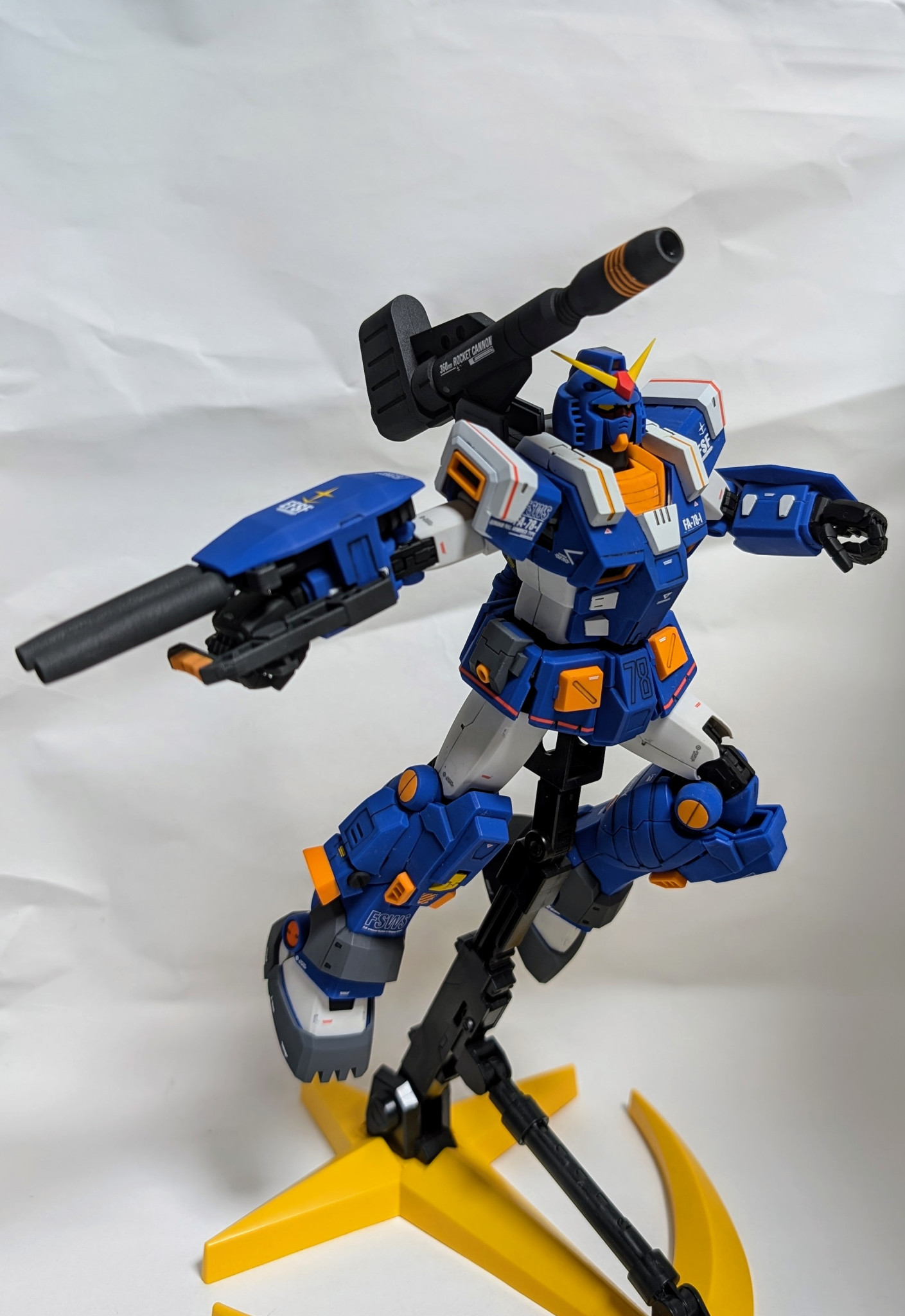 MG FA-78-1 フルアーマーガンダム Blue ver.｜リーダーさんのガンプラ
