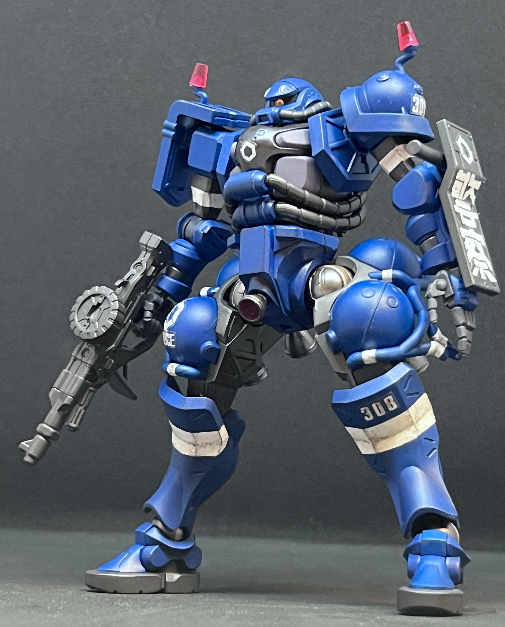 HG軍警ザク｜@ryoshi__さんのガンプラ作品｜GUNSTA（ガンスタ）