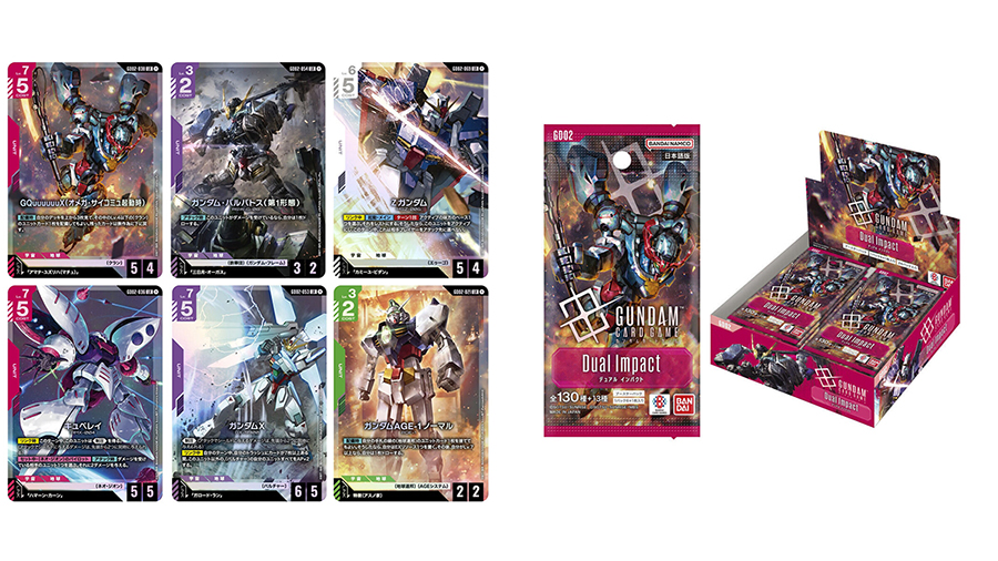 ガンダムカードゲームデュアルインパクト未開封テープ付き2boxとST 06