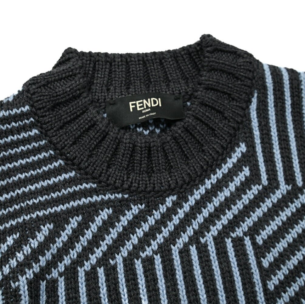 SALE｜FENDI フェンディ / ウール100% ミドルゲージクルーネック