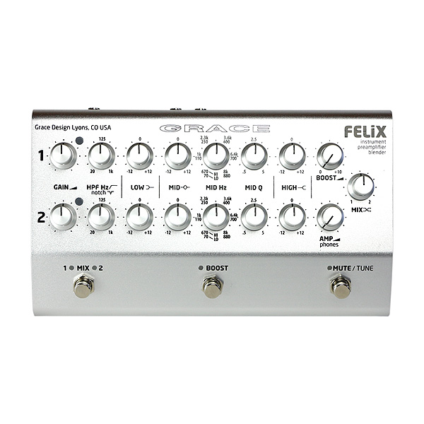 プリアンプ/ブレンダー】 世界が認めるGRACE designの音質！楽器専用