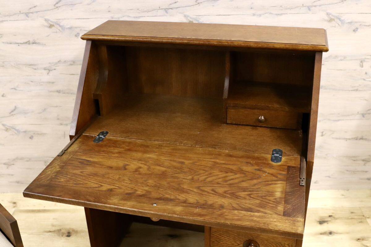 GMHS191○えぞ民芸家具 EZO 蝦夷民芸家具 ライティングビューロー