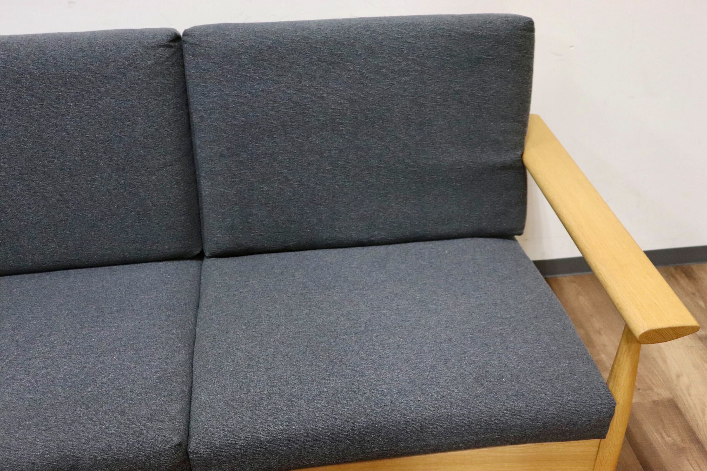 GMHK346○柏木工 / KASHIWA シガーロ 2人掛けソファ ラブソファ 楢材