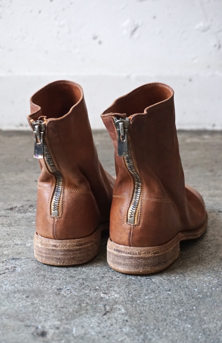 No 986X. Back Zip Boot Baby Buffalo Leather Full Grain. CV58T