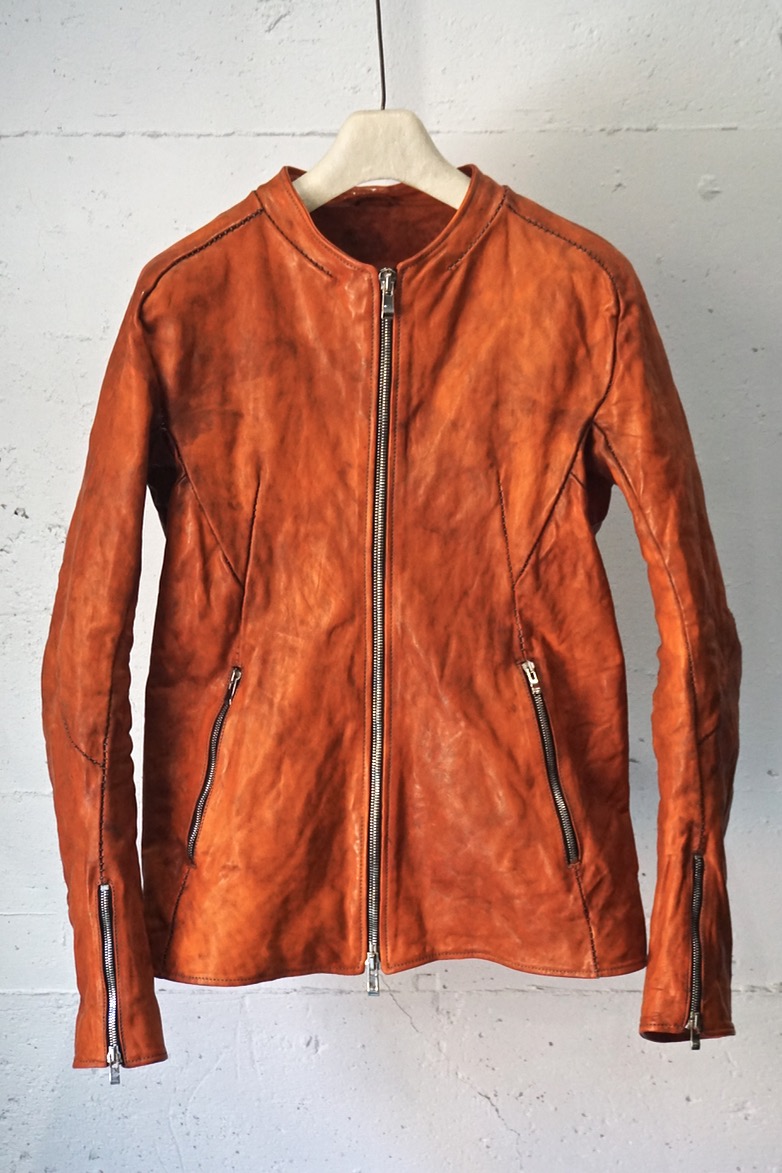 12311-41487. HORSE LEATHER NO COLLAR ZIP/F MOTO #2 LINED JB-4. 54N