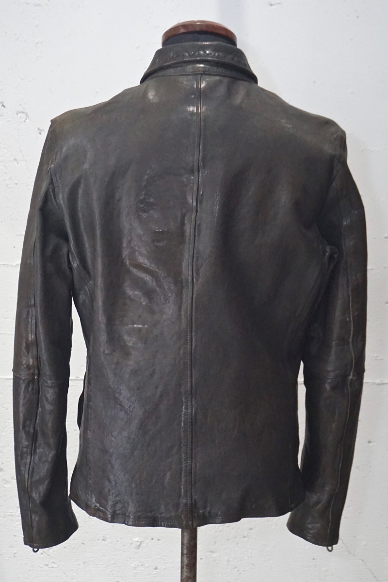GULLAM Exclusive. G1842-04. French Shoulder Waxed Finish Jacket