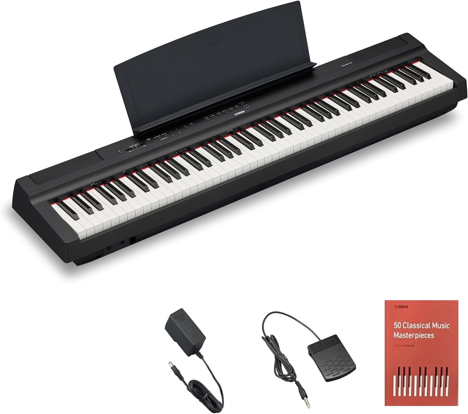 月額6,980円：YAMAHA 電子ピアノ P-125aB ブラック – GYMGATE