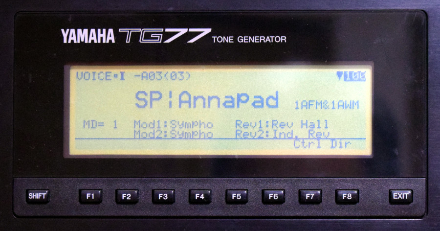 Yamaha TG77のディスプレイを交換: シンセな日々