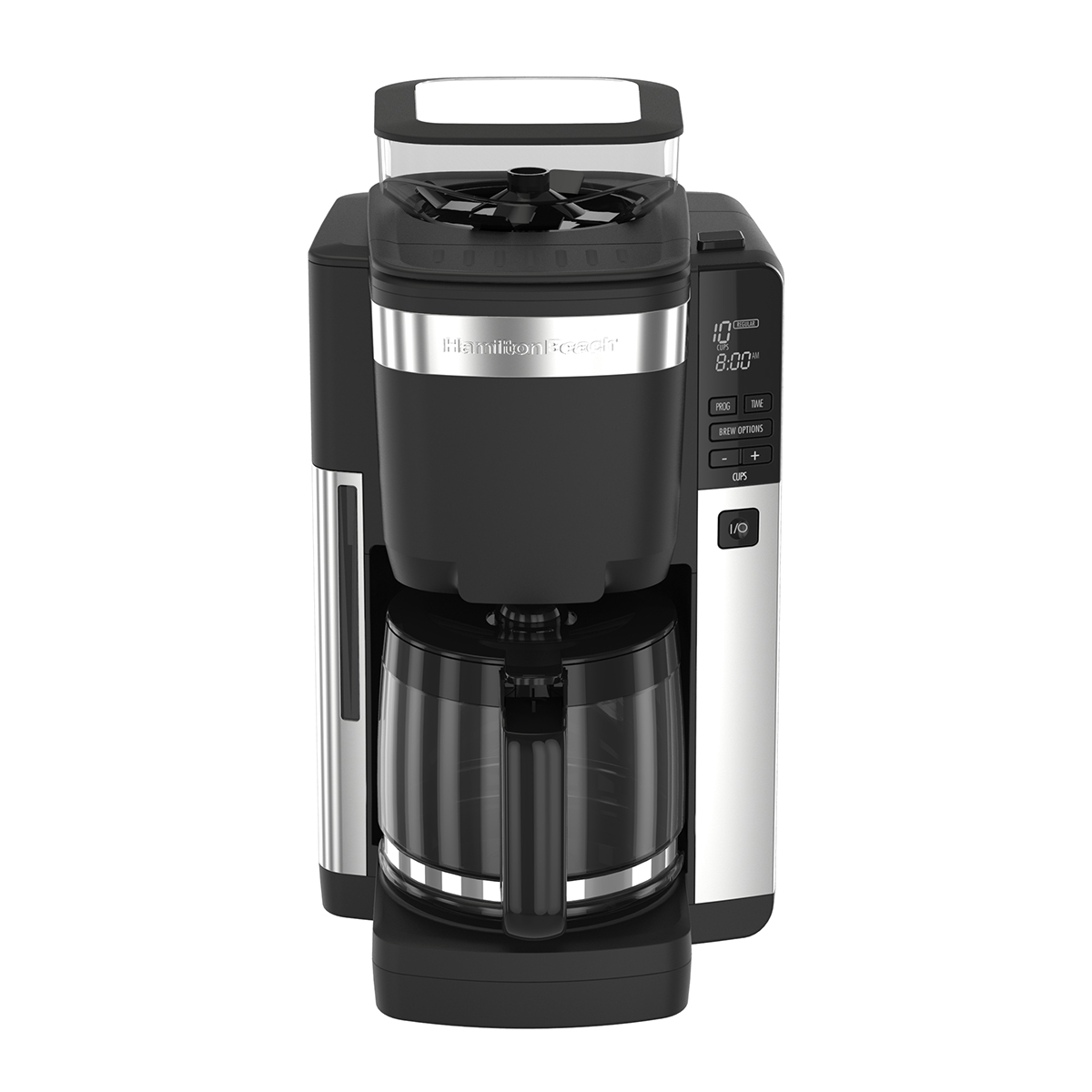 12 Cup Programmable Coffee Maker with Automatic Grounds Dispenser