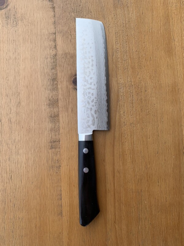 越前打ち刃物 増谷刃物 訓平作 ダマスカス VG10DPゴールド 薄刃