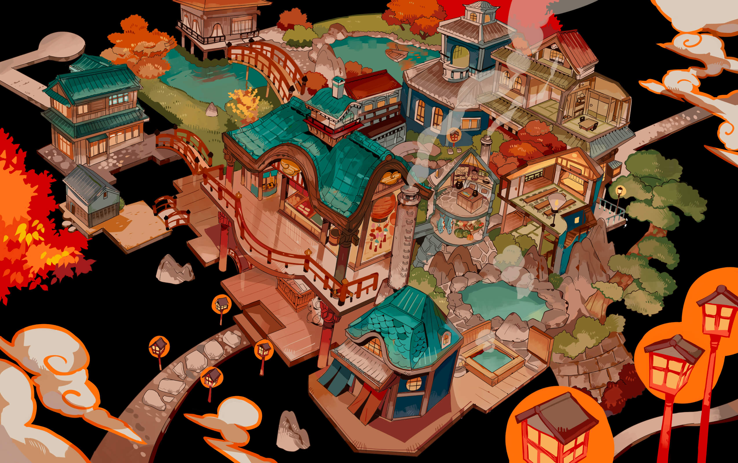 MAP | 地縛少年花子くんカフェ～化け猫旅館 花子亭～コラボレーション