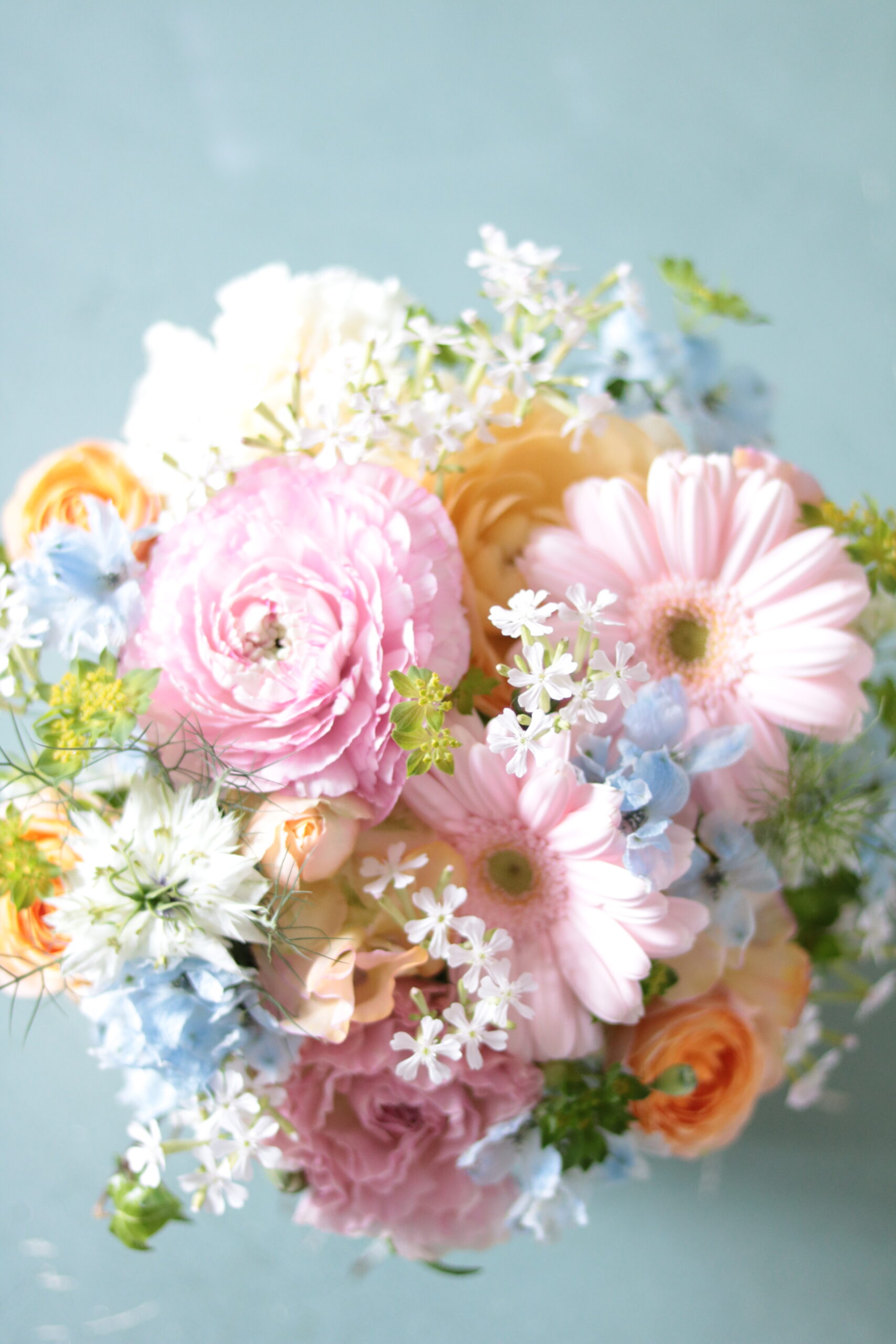 ナチュラルバスケットM (ロマンティック) | フラワーギフト