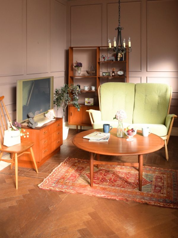 ビンテージのおしゃれな絨毯、一点もののトライバルラグ、シバス絨毯(m